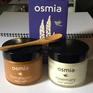 OSMIA body scrub and cream duo